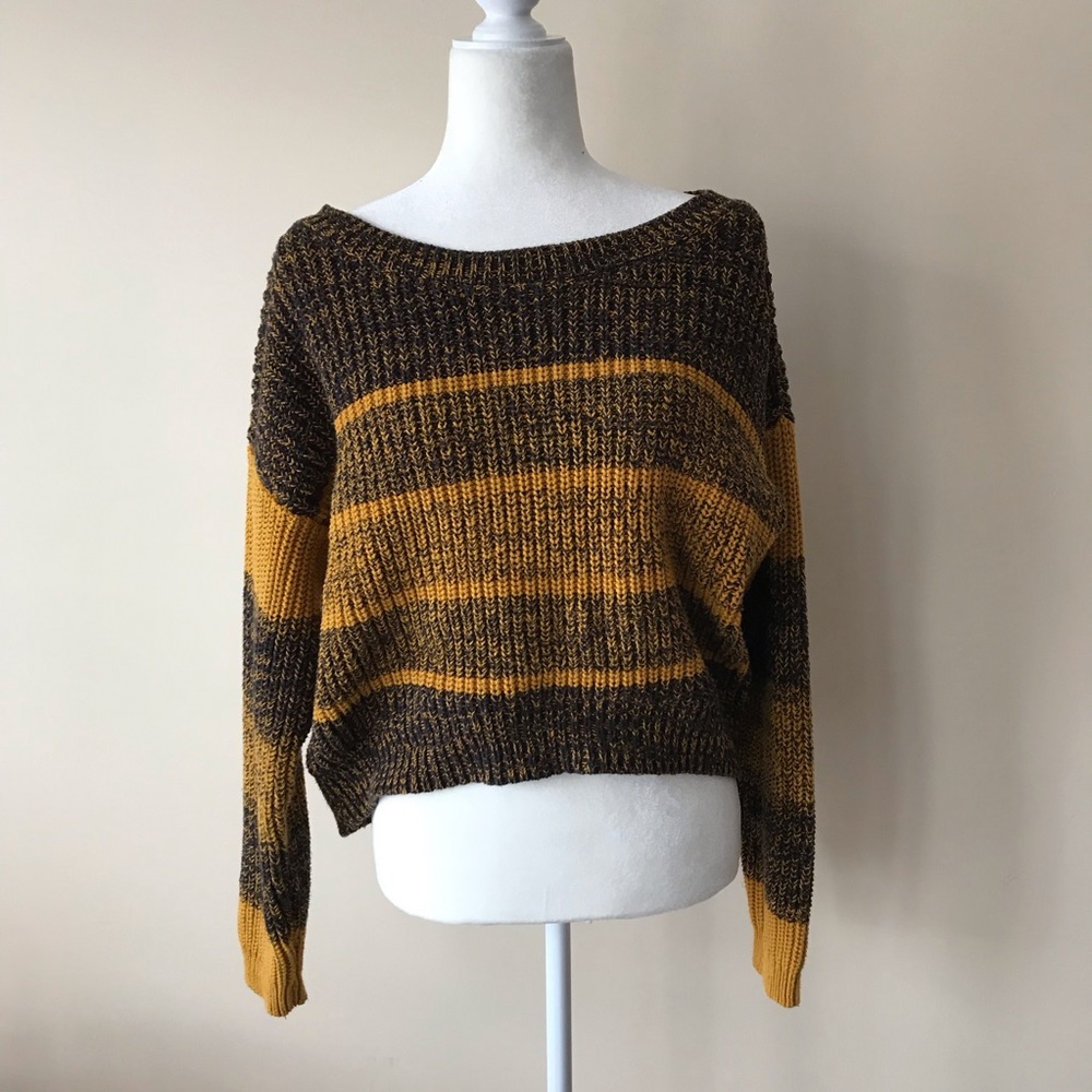 BDG yellow striped sweater